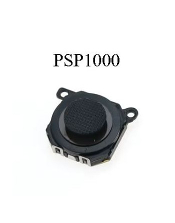 Piezas de repuesto analógico Joystick con tapa para PSP FAT 1000 1001 - Negro