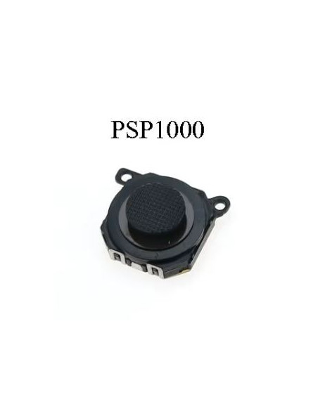 Piezas de repuesto analógico Joystick con tapa para PSP FAT 1000 1001 - Negro