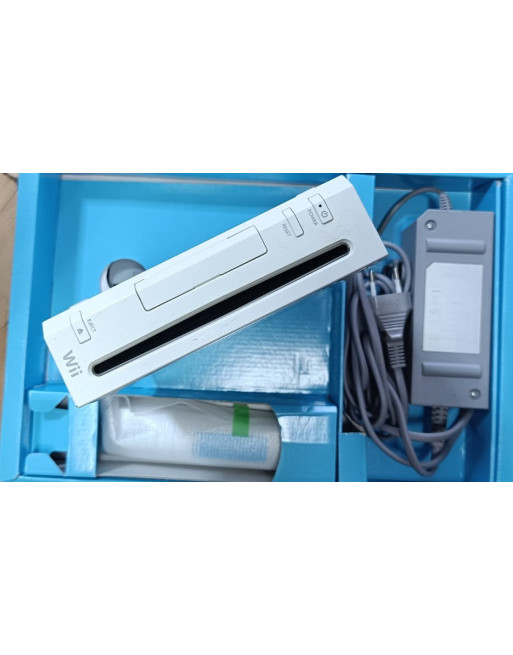 Consola Nintendo Wii Blanca en Caja – Región Libre, Multiidioma, Accesorios, Tablat Wii Fit Plus, Adaptador HDMI