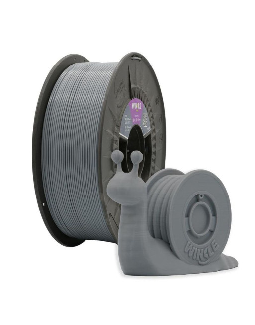 WINKLE FILAMENTO GRIS CENIZA PLA-HIGH SPEED HD 1.75MM 1 KG TURBO GREY